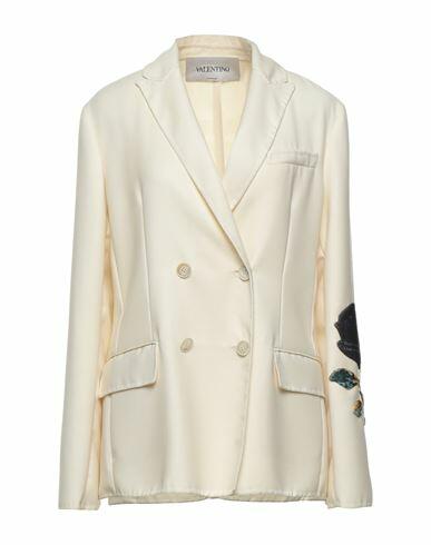 Valentino Garavani Woman Blazer Ivory Virgin Wool, Polyamide Cover