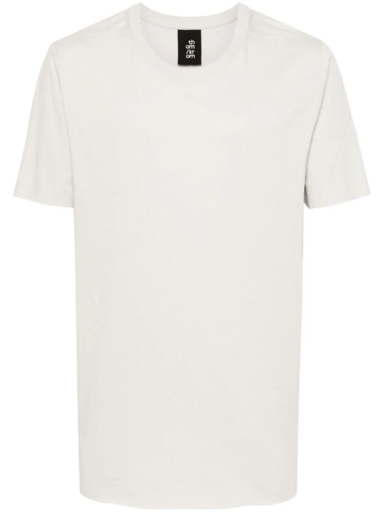 Thom Krom round-neck cotton T-shirt - Grey Cover