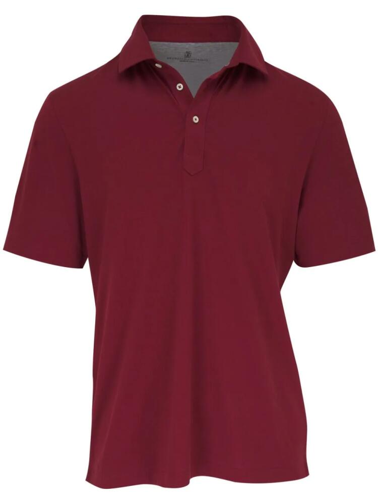 Brunello Cucinelli classic short-sleeved polo shirt - Red Cover