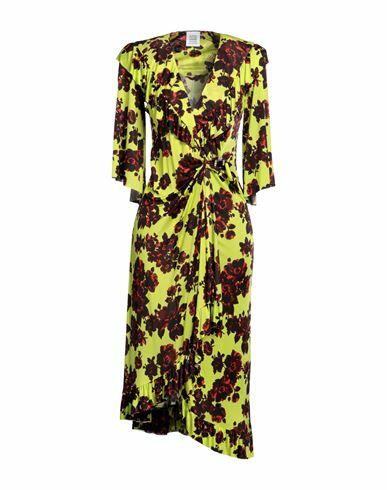 Vetements Woman Midi dress Acid green Viscose Cover