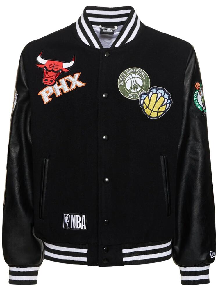 NEW ERA Nba Nba All Over Badge Varsity Jacket Cover