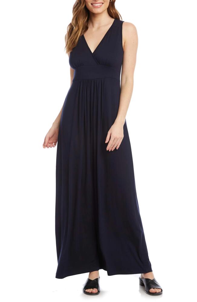 Karen Kane Jersey Knit Maxi Dress in Navy Cover