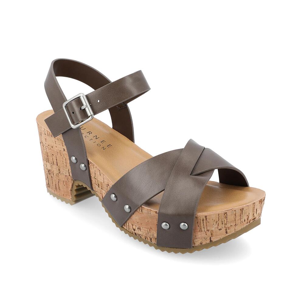 Journee Collection Valentina Sandal | Women's | Dark Brown Cover