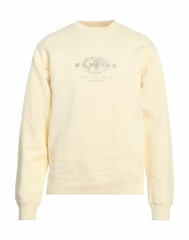 Martine Rose Man Sweatshirt Light yellow Cotton Cover