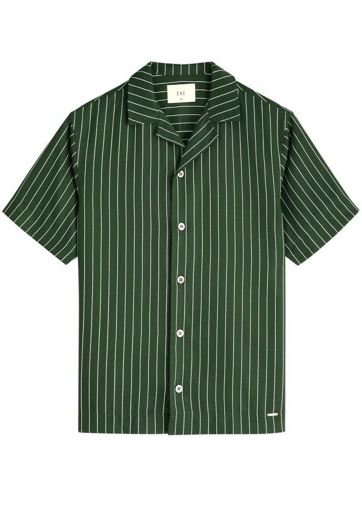 Che Monte Carlo Striped Twill Shirt - Dark Green Cover