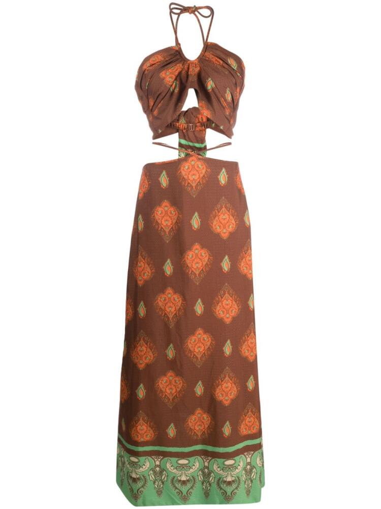 Johanna Ortiz Gaurdian of Wisdom maxi dress - Brown Cover