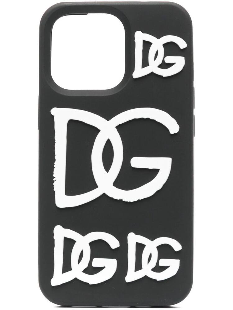 Dolce & Gabbana logo-print iPhone 13 Pro case - Black Cover