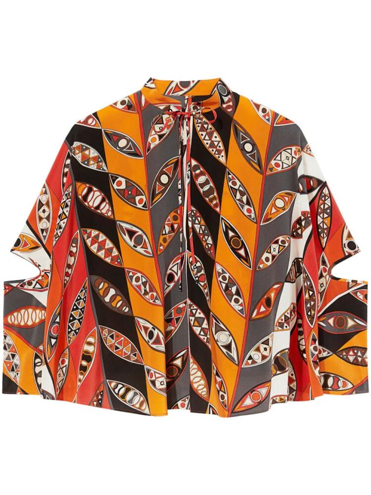 PUCCI Girandole-print blouse - Orange Cover