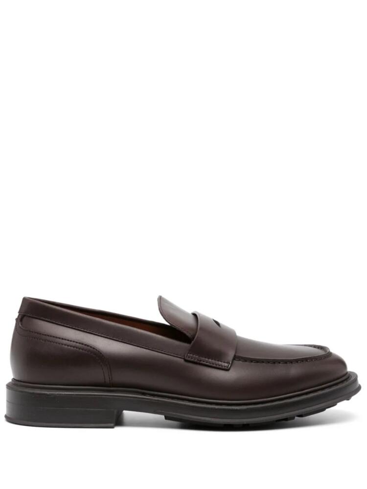 Loro Piana Travis leather loafers - Brown Cover