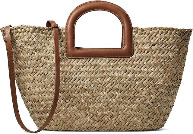 Madewell LG Basket Tote: Prisma (Saddle Brown Multi) Tote Handbags Cover