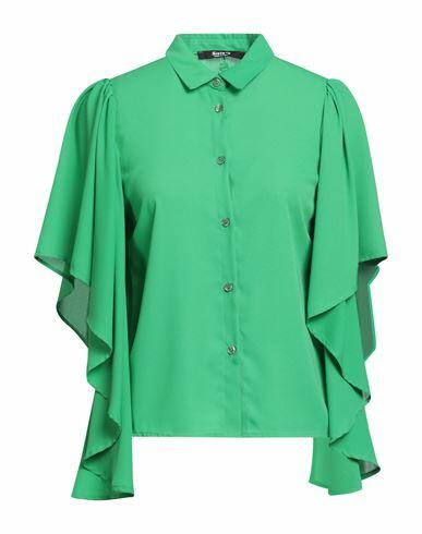 Siste's Woman Shirt Green Polyester Cover