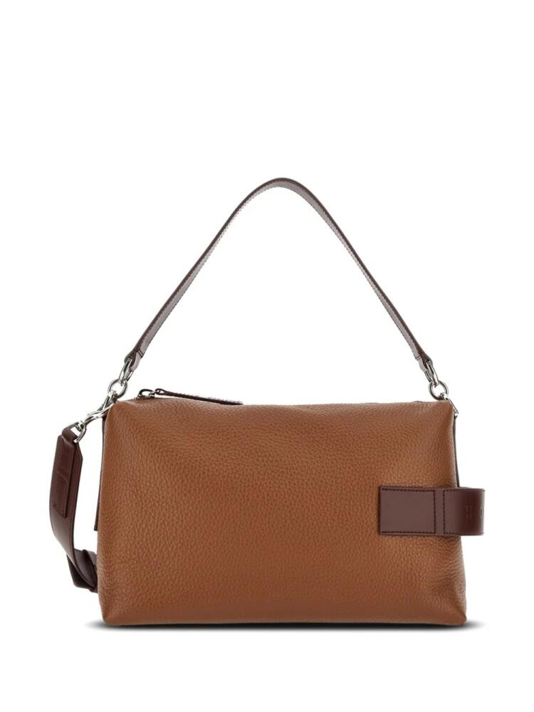 Hogan Script Bauletto leather shoulder bag - Brown Cover