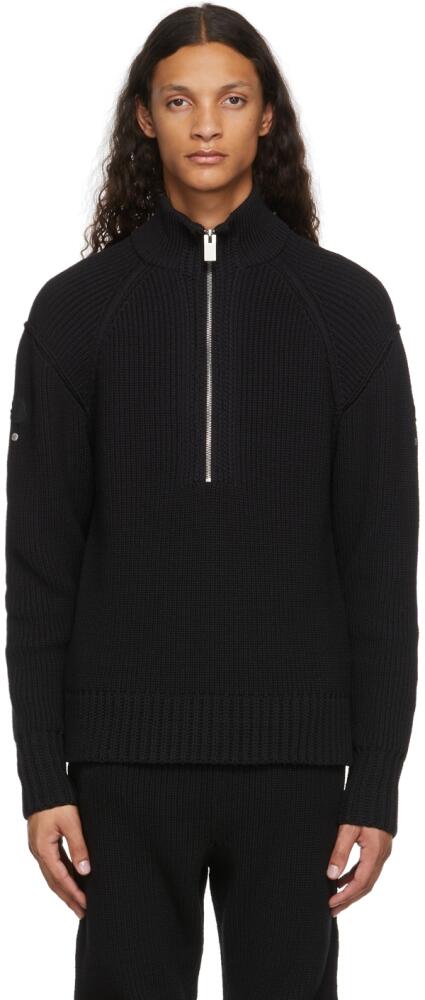 Moncler Genius 6 Moncler 1017 ALYX 9SM Black Rib Knit Sweater Cover