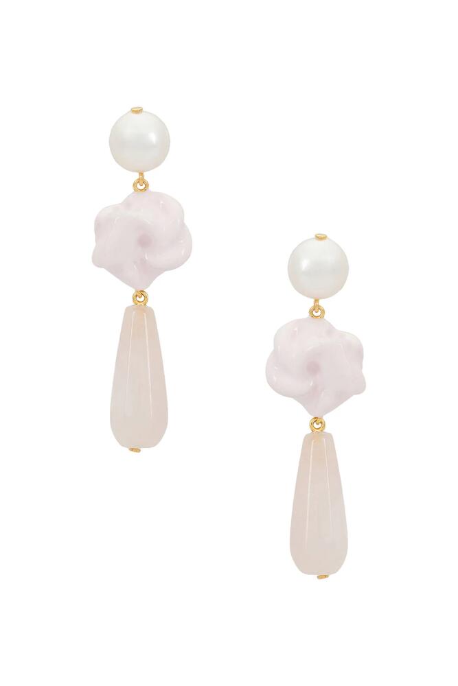 Completedworks Freshwater Pearl & Rose Quartz Earring in Pink Cover