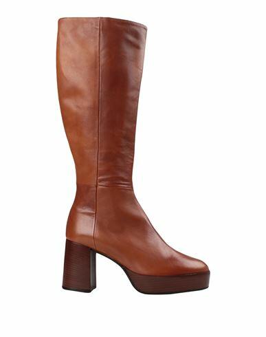 L'arianna Woman Boot Tan Soft Leather Cover