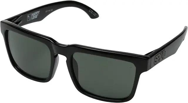 Spy Optic Helm (Black/HD Plus Gray Green) Plastic Frame Fashion Sunglasses Cover