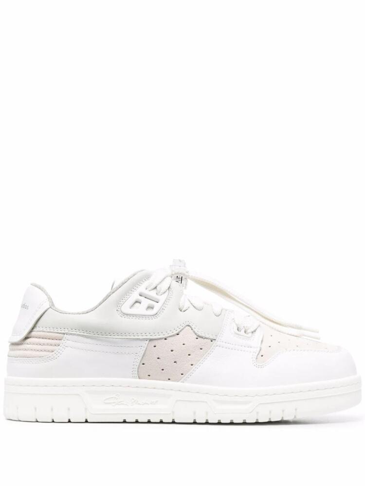 Acne Studios perforated-detail low top sneakers - White Cover