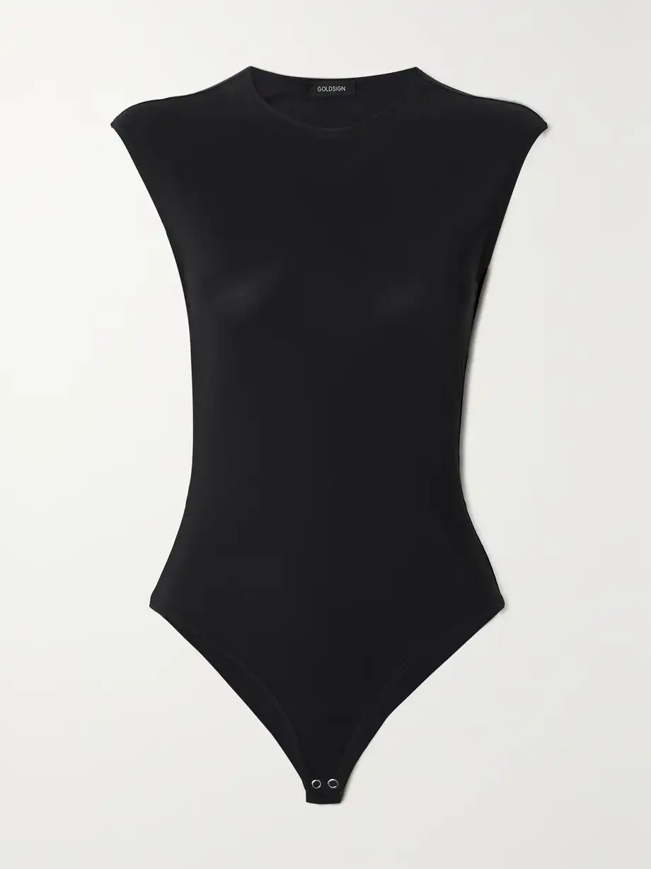 GOLDSIGN - Ellison Stretch-jersey Bodysuit - Black Cover