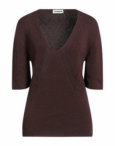 Jil Sander Woman Sweater Cocoa Viscose, Cotton, Polyamide Cover