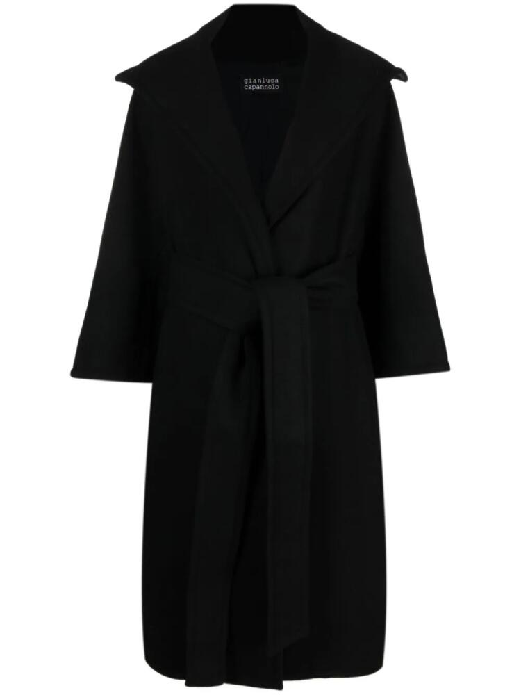 Gianluca Capannolo single-breasted belted coat - Black Cover