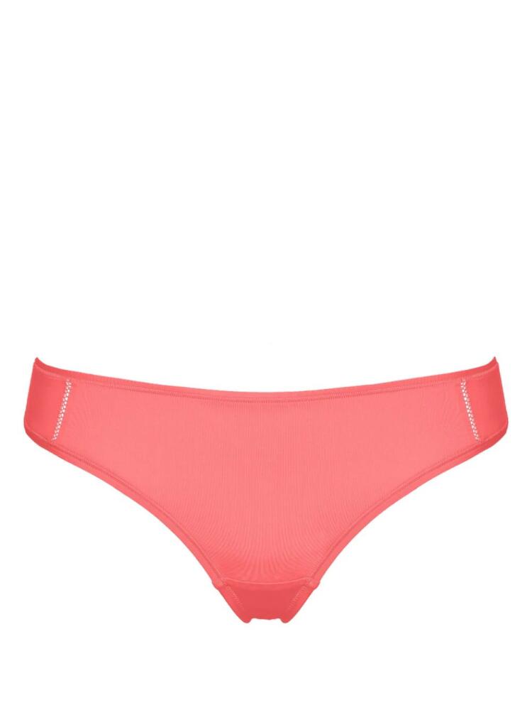 ERES Mika Soyeuse mesh-trim tanga - Pink Cover