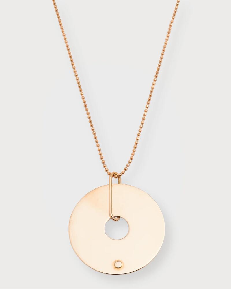 GINETTE NY 18K Rose Gold Donut On Chain Necklace Cover