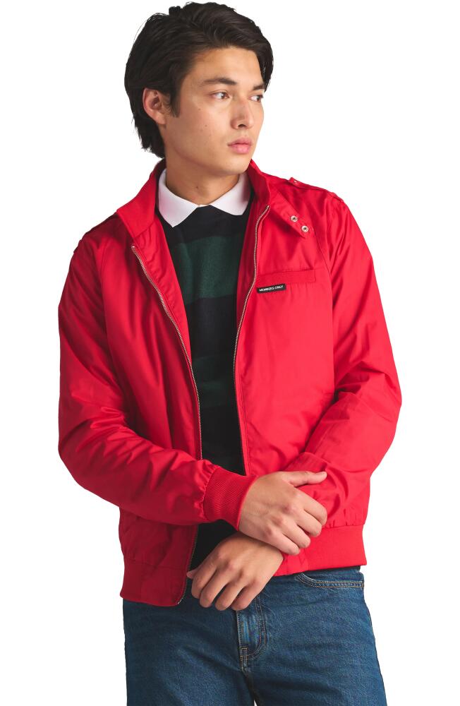 Members Only Classic Iconic Racer Jacket in Red Cover