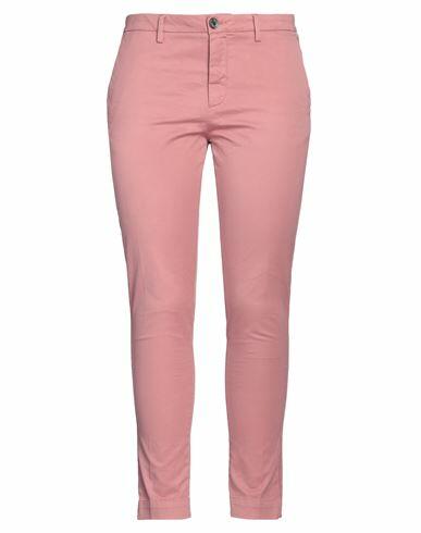 Aglini Woman Pants Pink Cotton, Elastane Cover