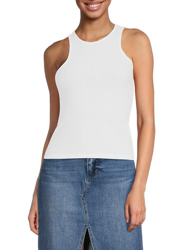 French Connection Women's Tallie Highneck Tank Top - Linen White Cover