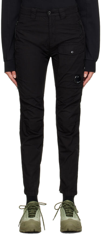 C.P. Company Black Five-Pocket Trousers Cover