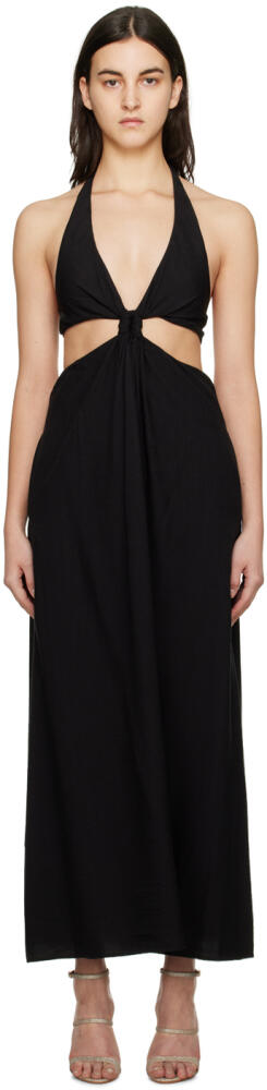 CAMILLA AND MARC Black Prado Maxi Dress Cover