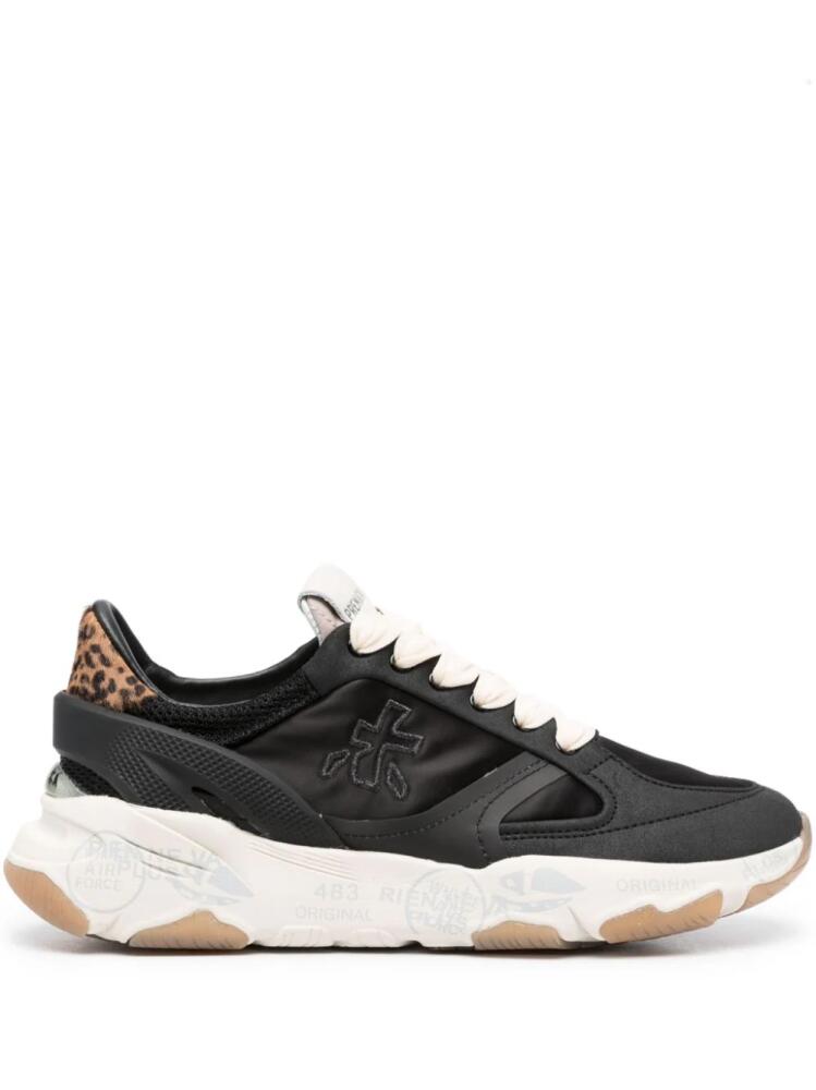 Premiata Buffy leather low-top sneakers - Black Cover