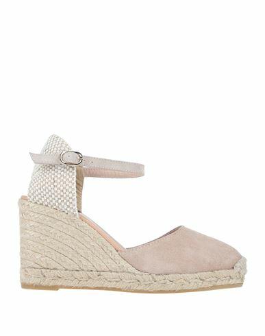 Gaimo Woman Espadrilles Beige Soft Leather, Textile fibers Cover