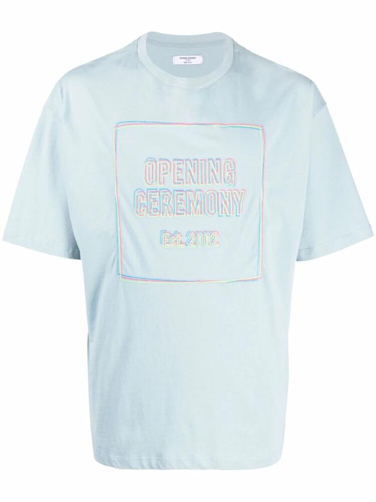 Opening Ceremony logo-print T-shirt - Blue Cover