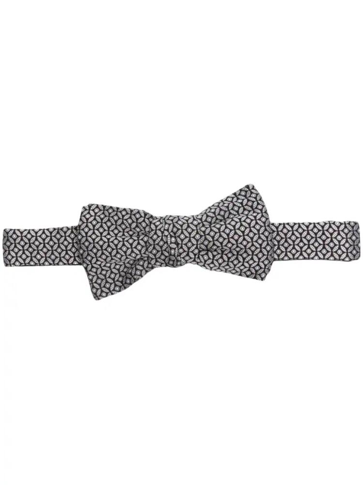 Lanvin patterned-jacquard silk bow - Black Cover