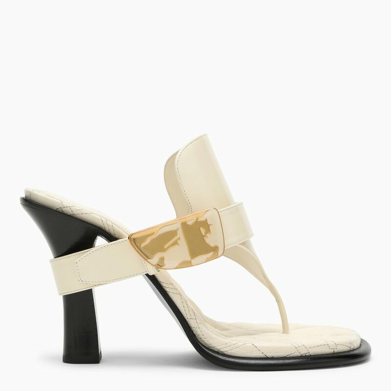 Burberry Light beige leather Bay sandals Cover