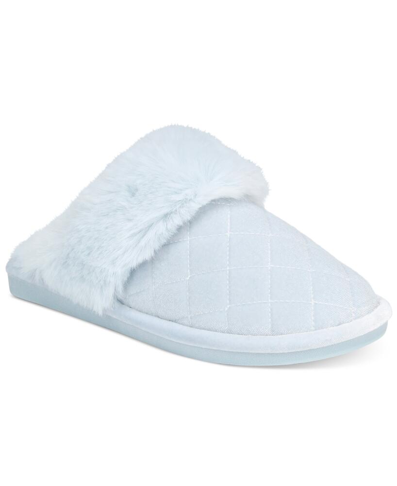 Charter Club Women's Quilted Hoodback Slippers, Created for Macy's - Dolphin Blue Cover