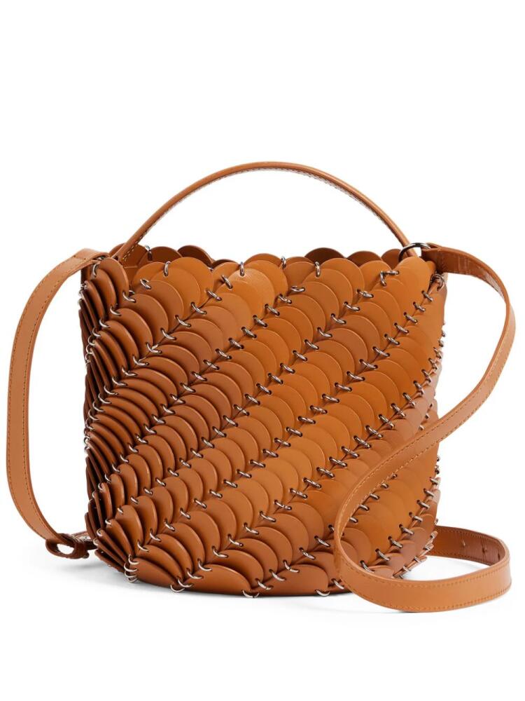 Rabanne medium Pacoïo bucket bag - Brown Cover