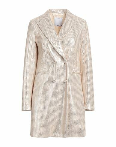 Sfizio Woman Overcoat & Trench Coat Platinum Polyester Cover