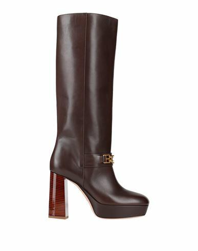 Bally Woman Boot Dark brown Calfskin Cover