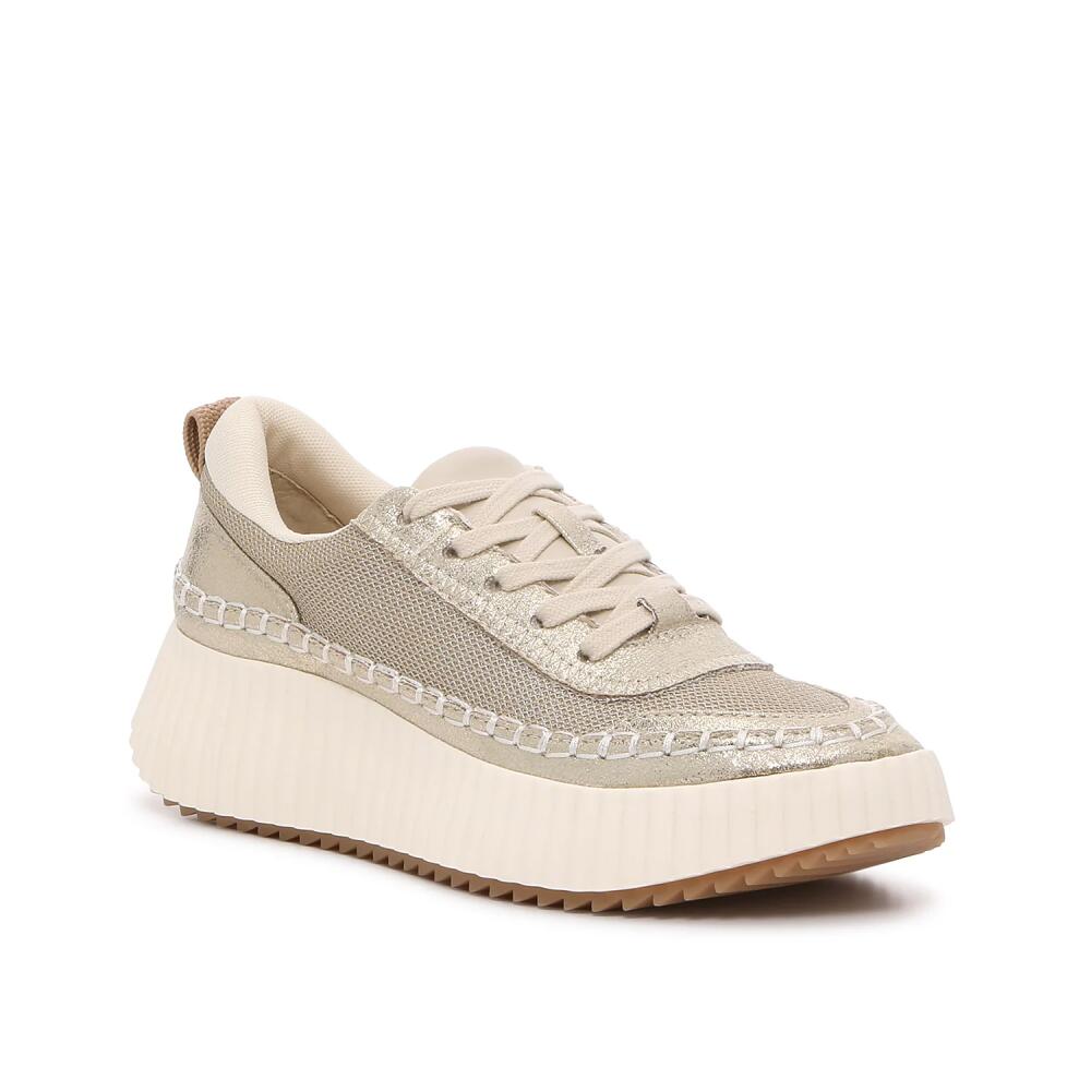 Dolce Vita Daran Wedge Sneaker | Women's | Beige/Pale Gold Metallic Cover