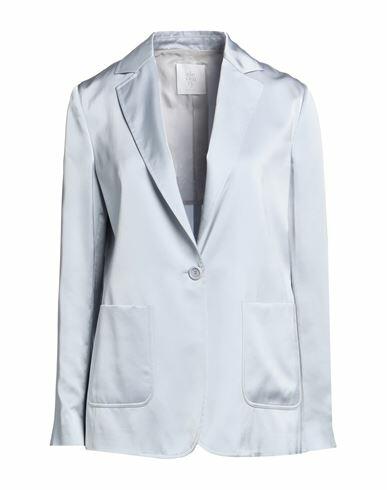 Eleventy Woman Blazer Sky blue Triacetate, Cupro Cover