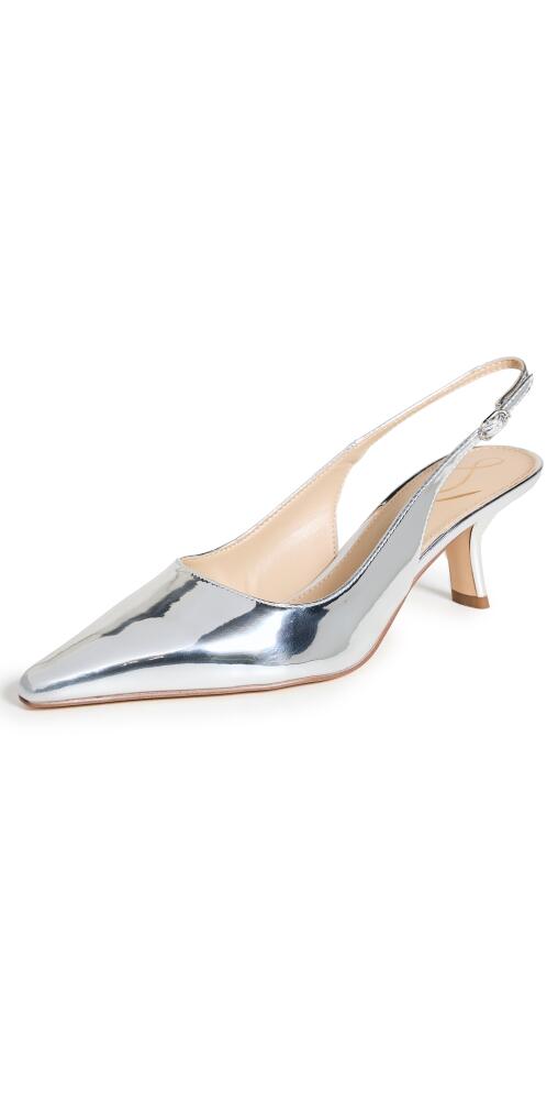 Sam Edelman Bianka Sling Heels Soft Silver Cover