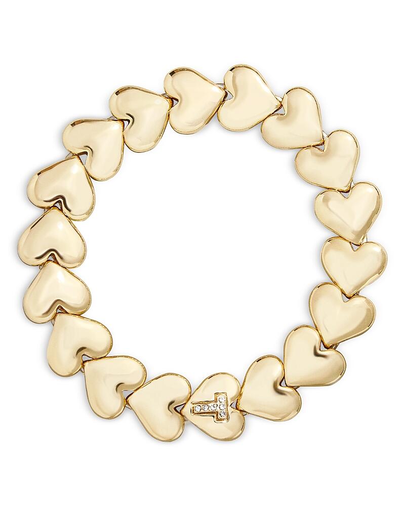 Baublebar Heart Charm Initial Stretch Bracelet Cover