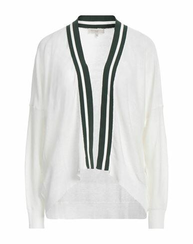 Antonelli Woman Cardigan White Linen, Cotton, Polyamide, Elastane Cover