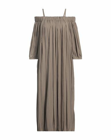 Ballantyne Woman Maxi dress Khaki Polyester, Viscose Cover