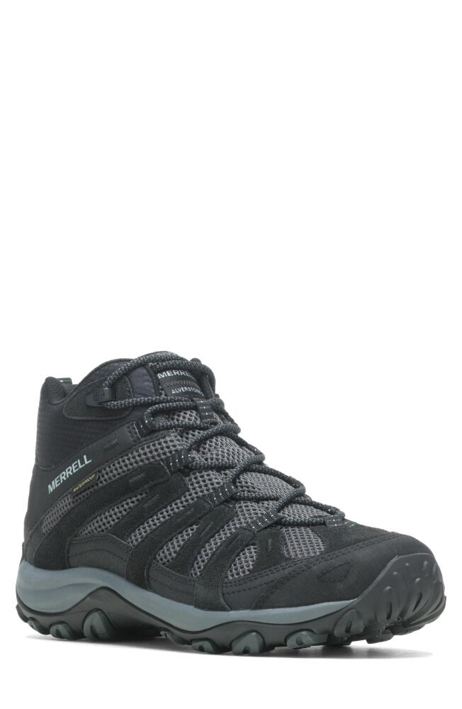 Merrell Alverstone 2 Mid Waterproof Hiking Boot in Black/Granite Cover