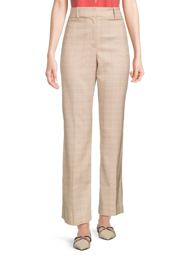 Tommy Hilfiger Women's Plaid Pants - Khaki Multi Cover