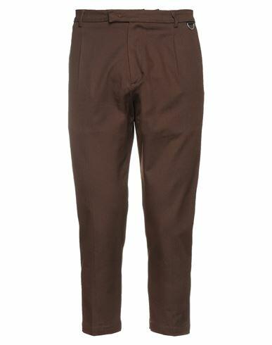 Low Brand Man Pants Brown Cotton, Elastane Cover