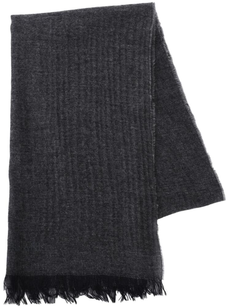 Corneliani mélange-effect scarf - Grey Cover